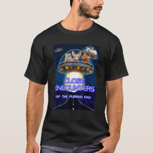 Funny Cat Close Encounters of the Purred Kind 1 T-Shirt