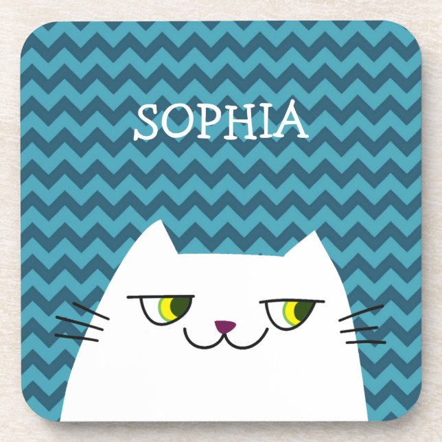 Funny Cat Coaster (Front)