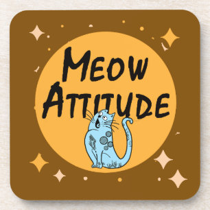 funny cat coaster