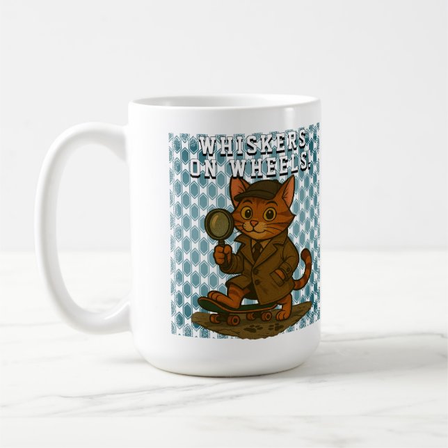funny cat coffee mug (Left)