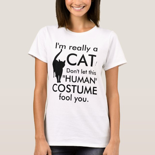 Funny Cat Costume, Halloween Women's T-Shirt (Front)