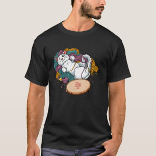 Funny Cat Cross Stitch T-Shirt
