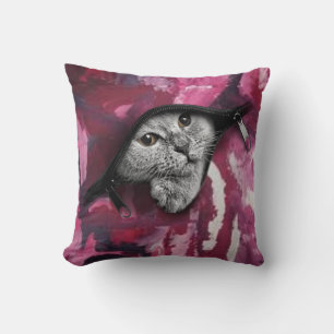 funny cat cushion