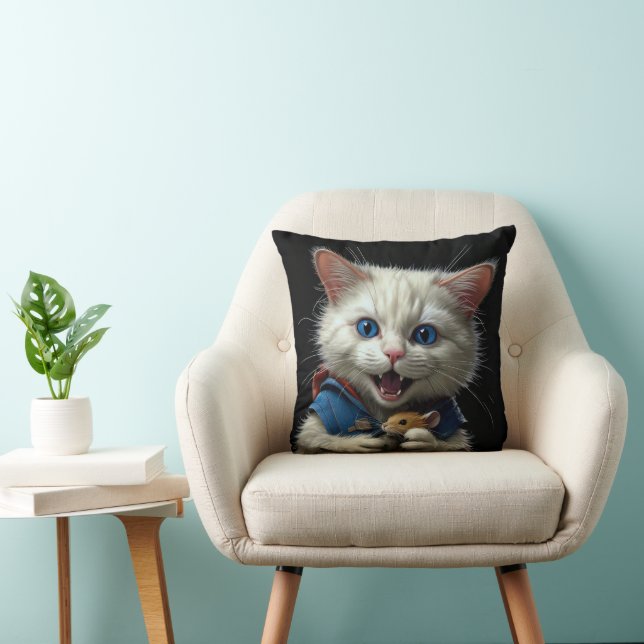 Funny Cat Cushion (Chair)