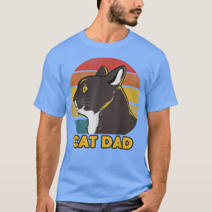 Funny Cat Dad Father Day T-Shirt