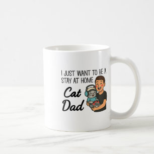 Funny Cat Dad Gaming – Cute Gamer Cat And Dad Desi Coffee Mug