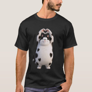 Funny Cat Dad Mum Kitten Kawaii Lover Heart Men Wo T-Shirt