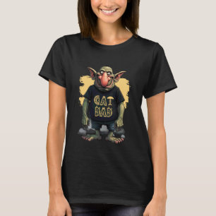 Funny Cat Dad Troll Design for Men Who Love Cats T-Shirt
