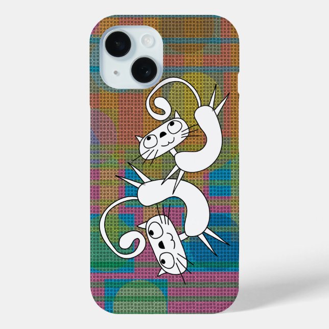 Funny Cat Dance iPhone Case (Back)