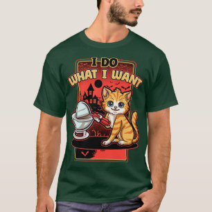 Funny Cat Demon Core Experiment Men Kids Women Hal T-Shirt
