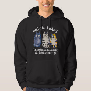 Funny cat design cat lovers kittens hangover hoodie