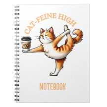 Funny Cat Doing Yoga Notebook