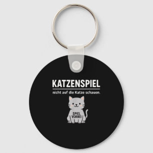 Funny Cat Dont Look Game Over Animal Lover Mum Dad Key Ring