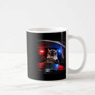 Funny Cat Driving Police Chase Kitten Meme Humour Coffee Mug