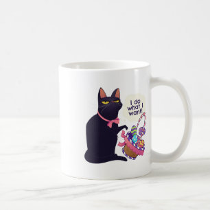 Funny Cat Easter Shirt What I Want Easter Sket Stu Coffee Mug