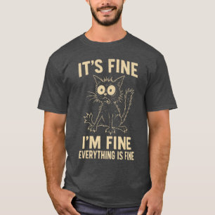 Funny Cat ee Men Women Weird Crazy Meme Cat family T-Shirt