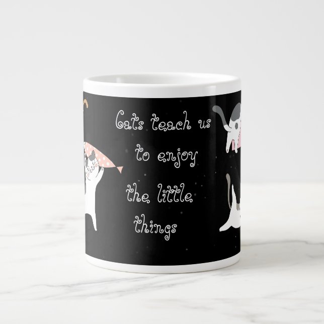 Funny Cat, Enjoy the little things, Speciality Mug (Front)