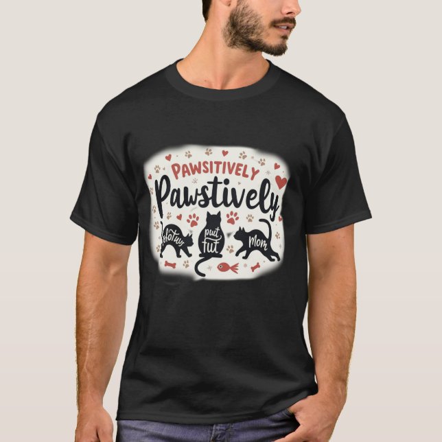 Funny Cat Evolution Silhouette Progression T-Shirt (Front)