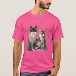Funny Cat Ew People Dog Pig Wearing A Face Mask Lo T-Shirt