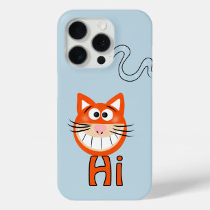 Funny cat face iPhone 15 pro case