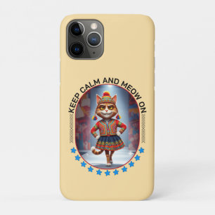 funny cat fashion show iPhone 11 pro case