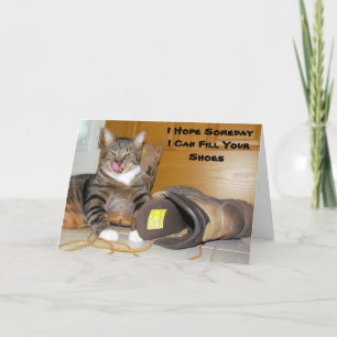 Funny Cat Father's Day Card - Thinking Outside the