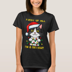 Funny Cat First Of All I'm A Delight Retro Gaming  T-Shirt