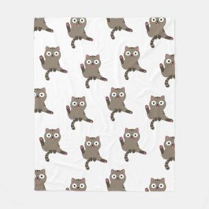 Funny Cat Fleece Blanket