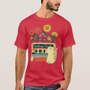 Funny Cat for Girls - Vintage Wildflower Soul Flo T-Shirt