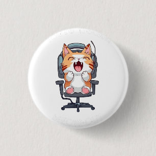 Funny Cat Freak'n Meow Out 3 Cm Round Badge