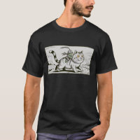 Funny Cat Frog Meme Mediaeval Vintage 