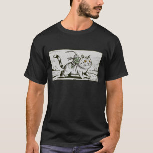 Funny Cat Frog Meme Mediaeval Vintage  T-Shirt