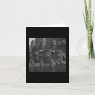 Funny Cat Gang Meme Street Sarcastic Cat Gangster  Card