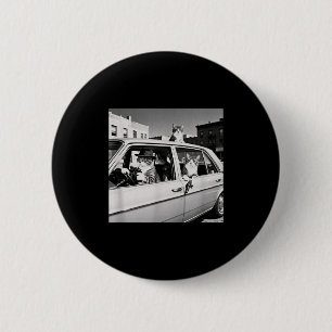 Funny Cat Gang Vintage Cool Feline Design Retro  6 Cm Round Badge