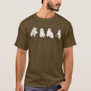 Funny cat ghost black cat Halloween for Cat Kitty T-Shirt