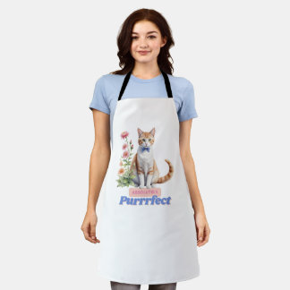 Funny Cat Gifts for Cat Lovers Apron