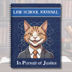 Funny Cat Gifts for Law Student Lawyer Enforcement Notebook
