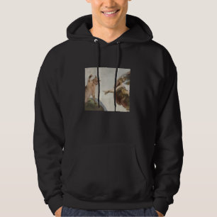Funny Cat God Creation of Adam meme michelangelo j Hoodie