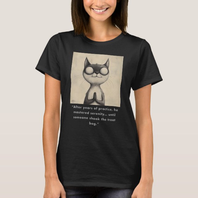 Funny Cat Graphic Design #1 T-Shirt (Front)