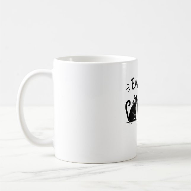 Funny Cat Group Cute Feline Design Coffee Mug (Left)