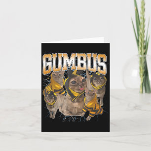 Funny Cat Gumbus Cat Lovers Trendy Cute Animal For Card
