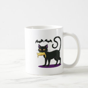 Funny Cat Halloween Voting Election 2024 Usa  Coffee Mug