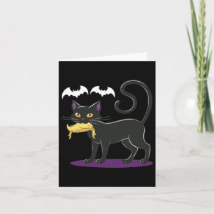Funny Cat Halloween Voting Election Usa  Card