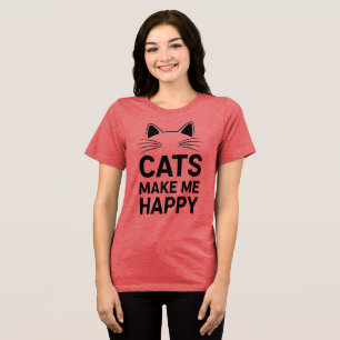 Funny Cat Hanging Tri-Blend Shirt