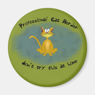 Funny Cat Herder Magnet