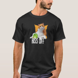 Funny Cat Hiss Off Meowy Cat Premium T-Shirt