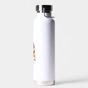 Funny Cat Hot Choco Season Merry Christmas Mum Dad Water Bottle