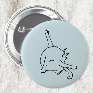 Funny Cat Humor 6 Cm Round Badge