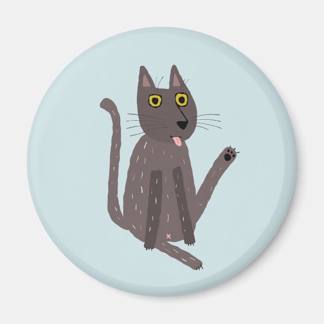Funny Cat Humor Magnet (Front)