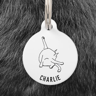 Funny Cat Humor Pet Tag